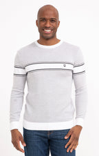 Pull col rond rayé Ben - 1