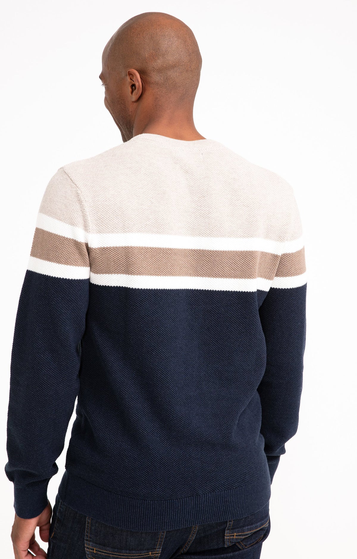 Pull col rond rayé Grady - 2