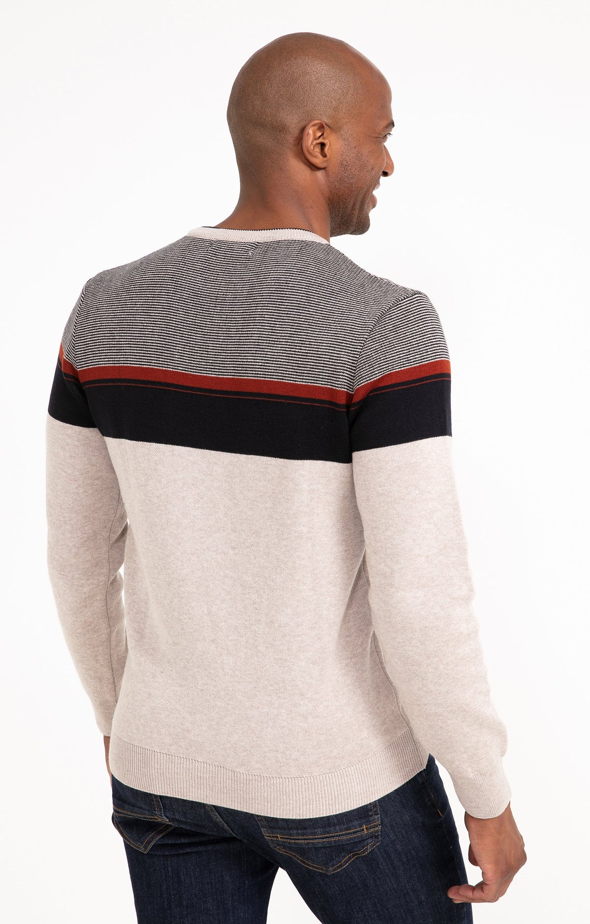 Pull col rond rayé Multiray - 2