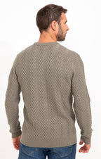 Pull col rond Torsade - 2
