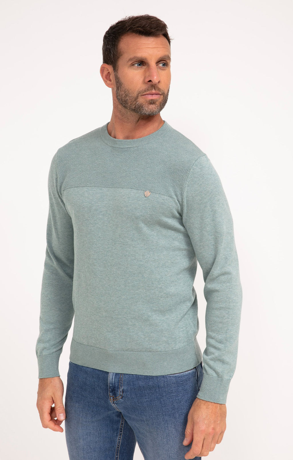 Pull col rond uni Joly - 1