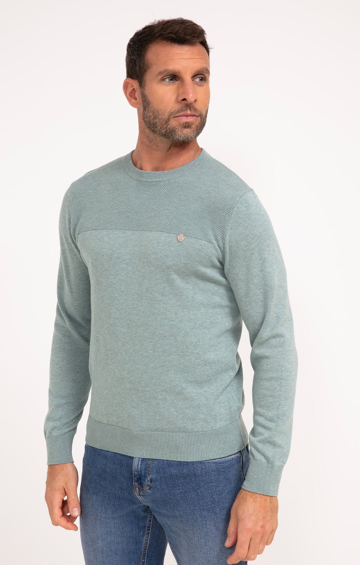 Pull col rond uni Joly - 1