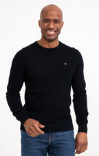 Pull col rond uni Nautic - 1
