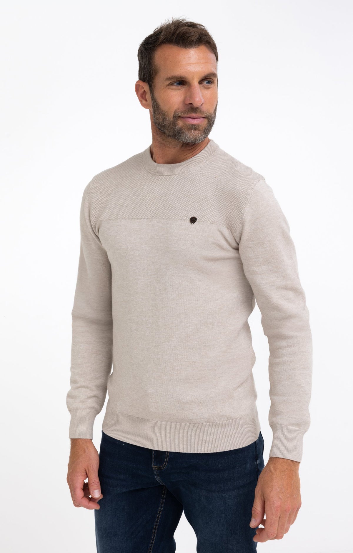 Pull col rond uni Rizzy - 1