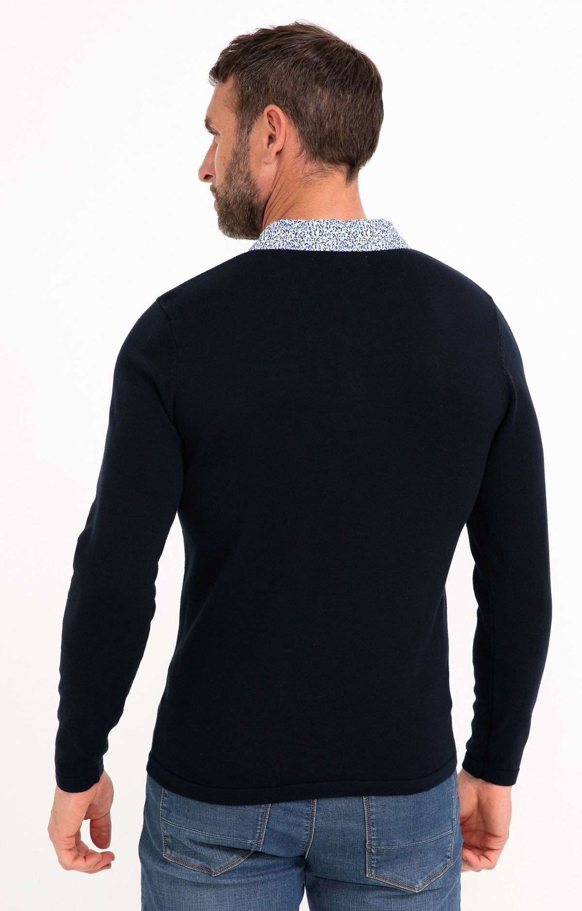 Pull col tunisien uni Shirt - 2