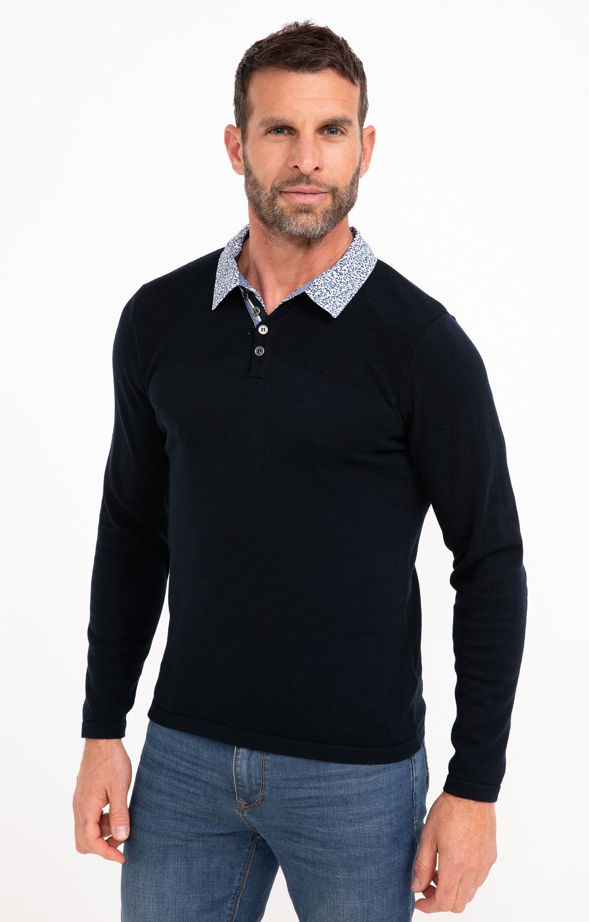 Pull col tunisien uni Shirt - 1