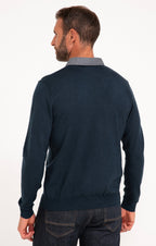 Pull col V avec chemise Lup - 2