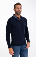 Pull col v chemise Bico - 1