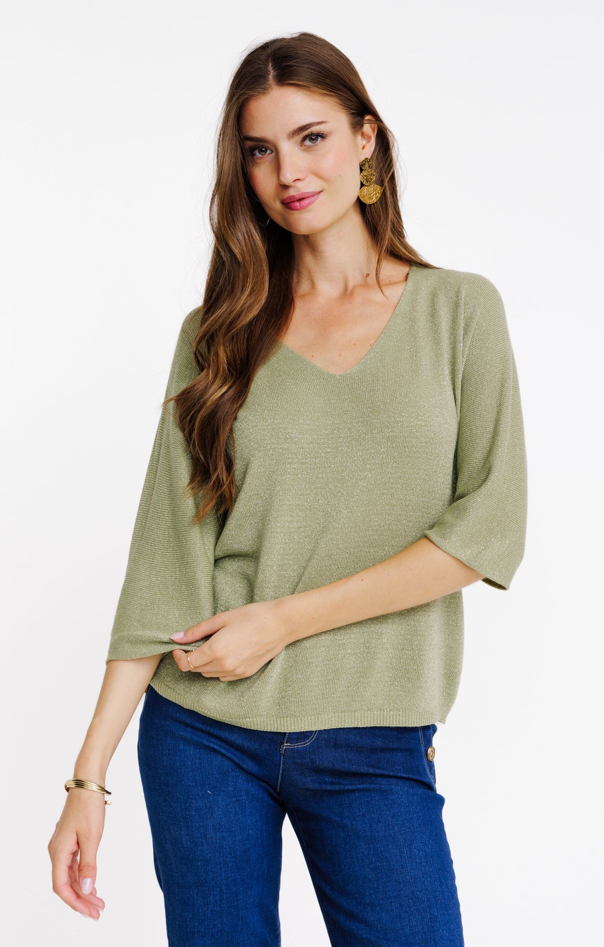 Pull maille brillante - 3