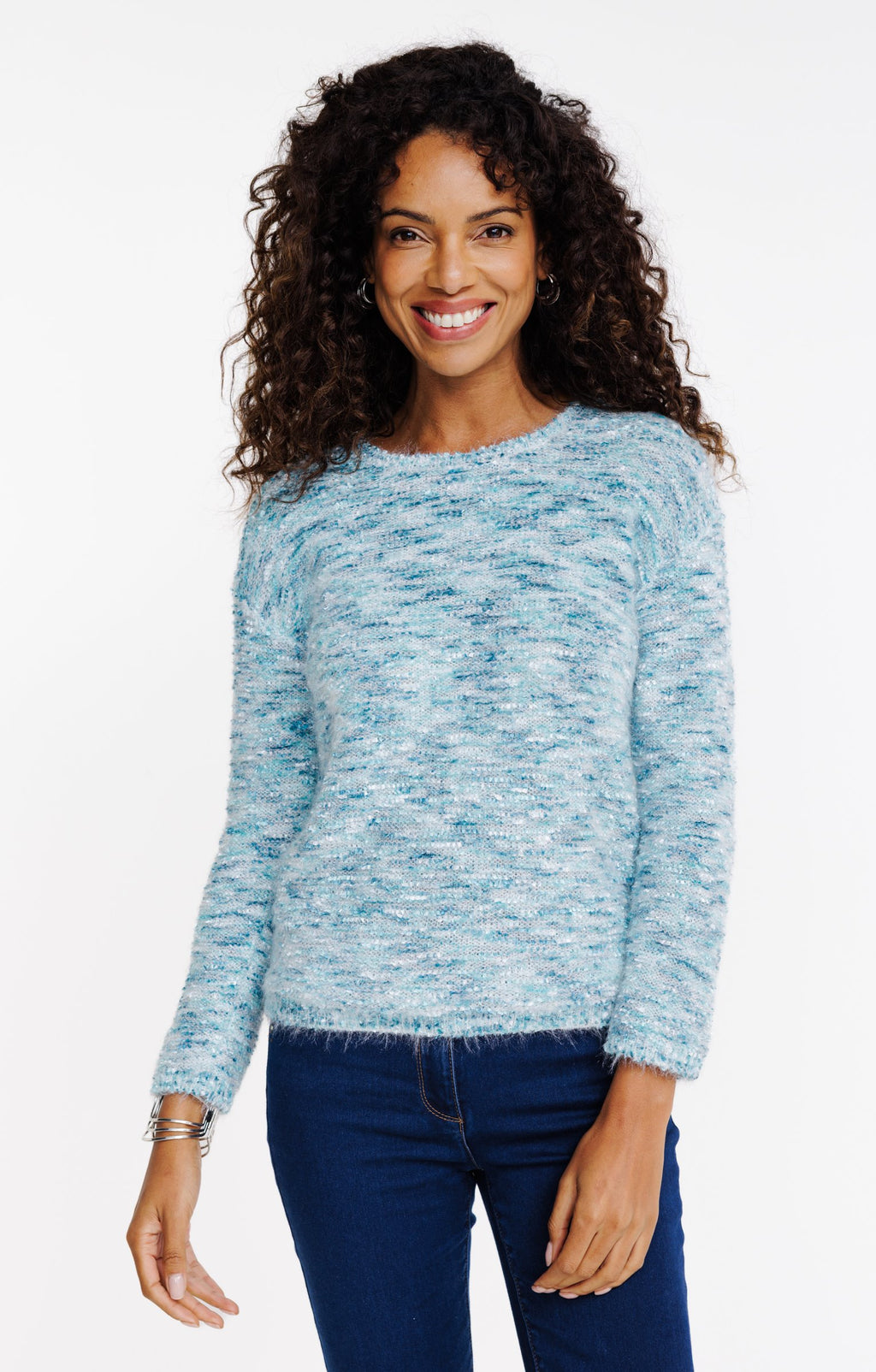 Pull maille fantaisie - 1