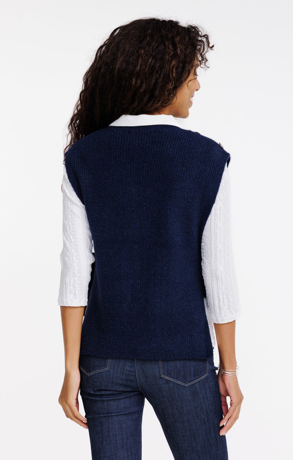 Pull maille fantaisie brillante - 2