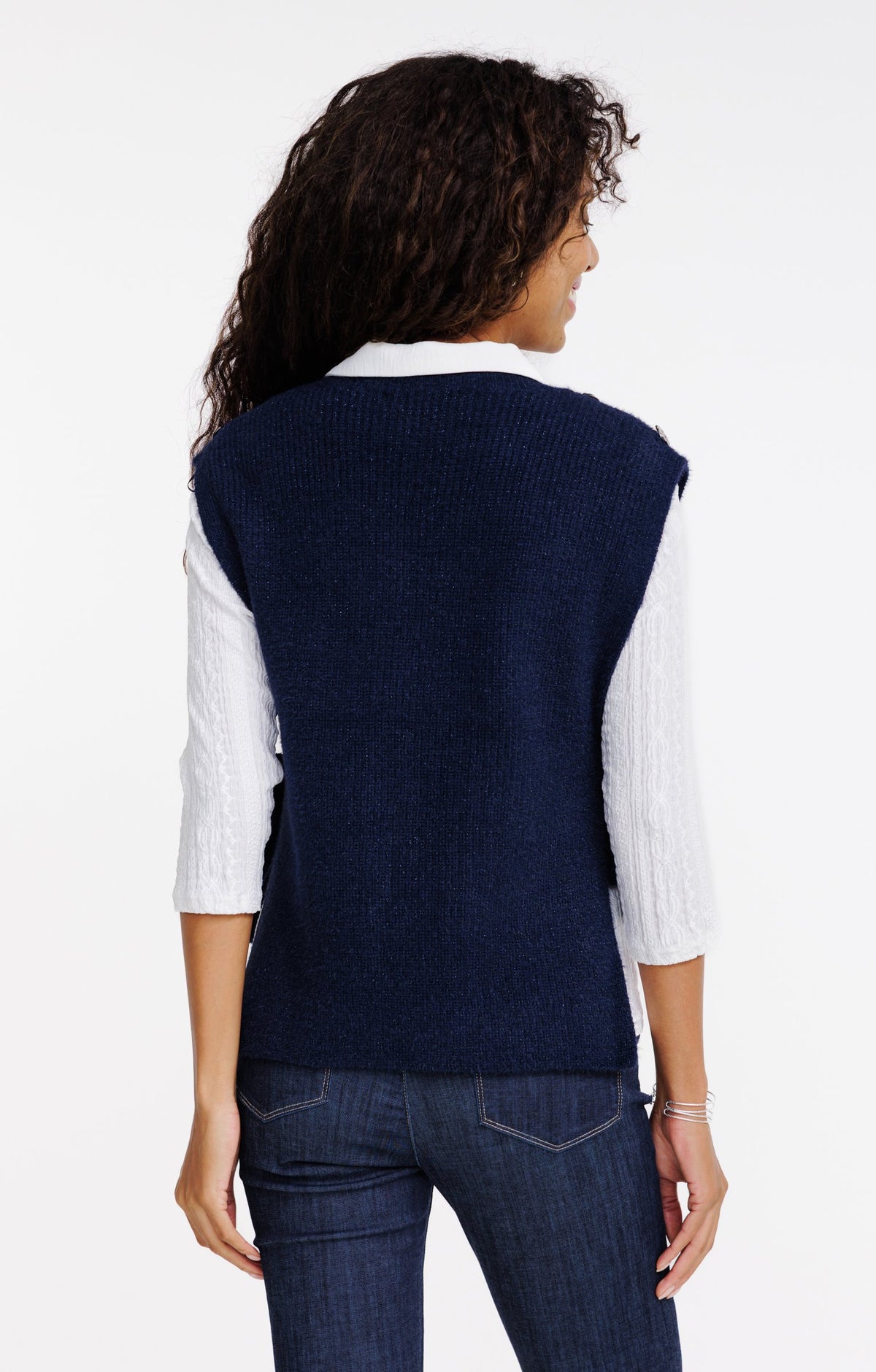 Pull maille fantaisie brillante - 2