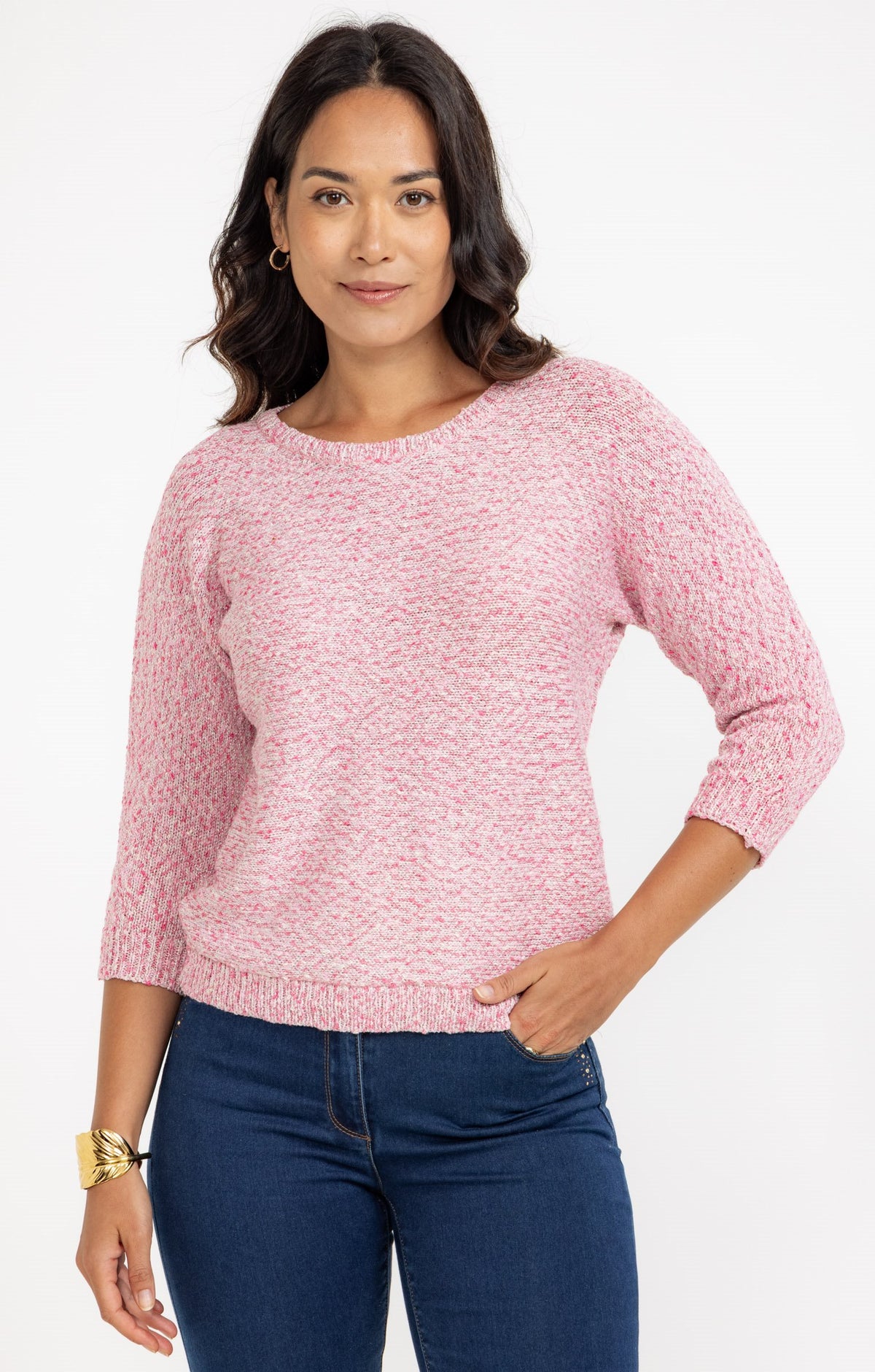 Pull matière fantaisie - 1
