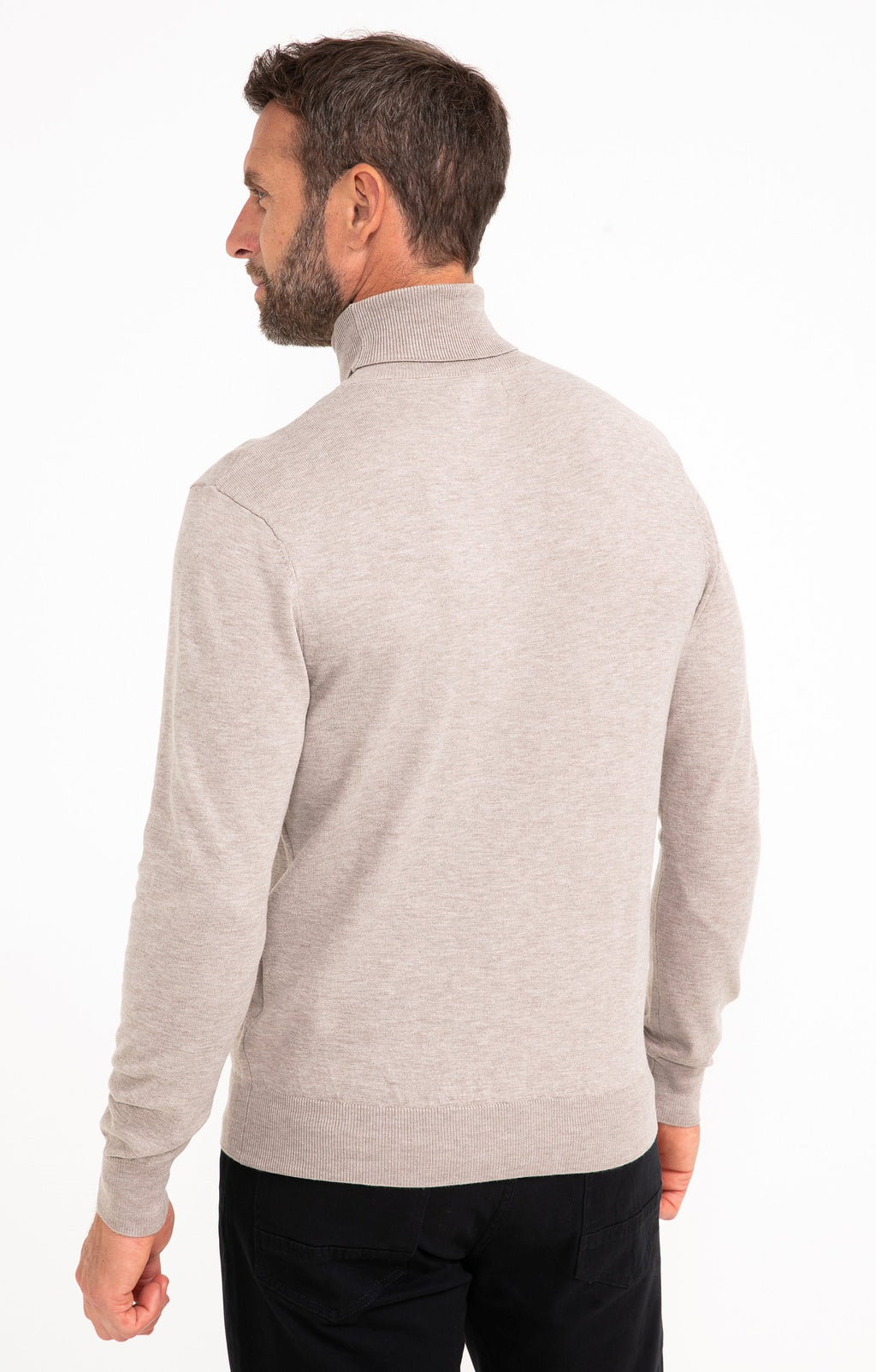 Pull uni col roulé - 2