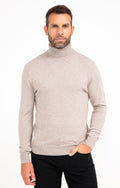 Pull uni col roulé - 1