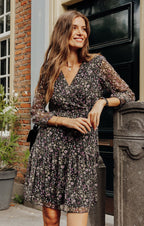 Robe cache-coeur imprimée - 1