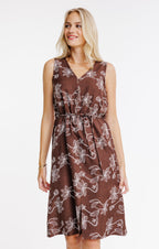 Robe midi imprimée - 1