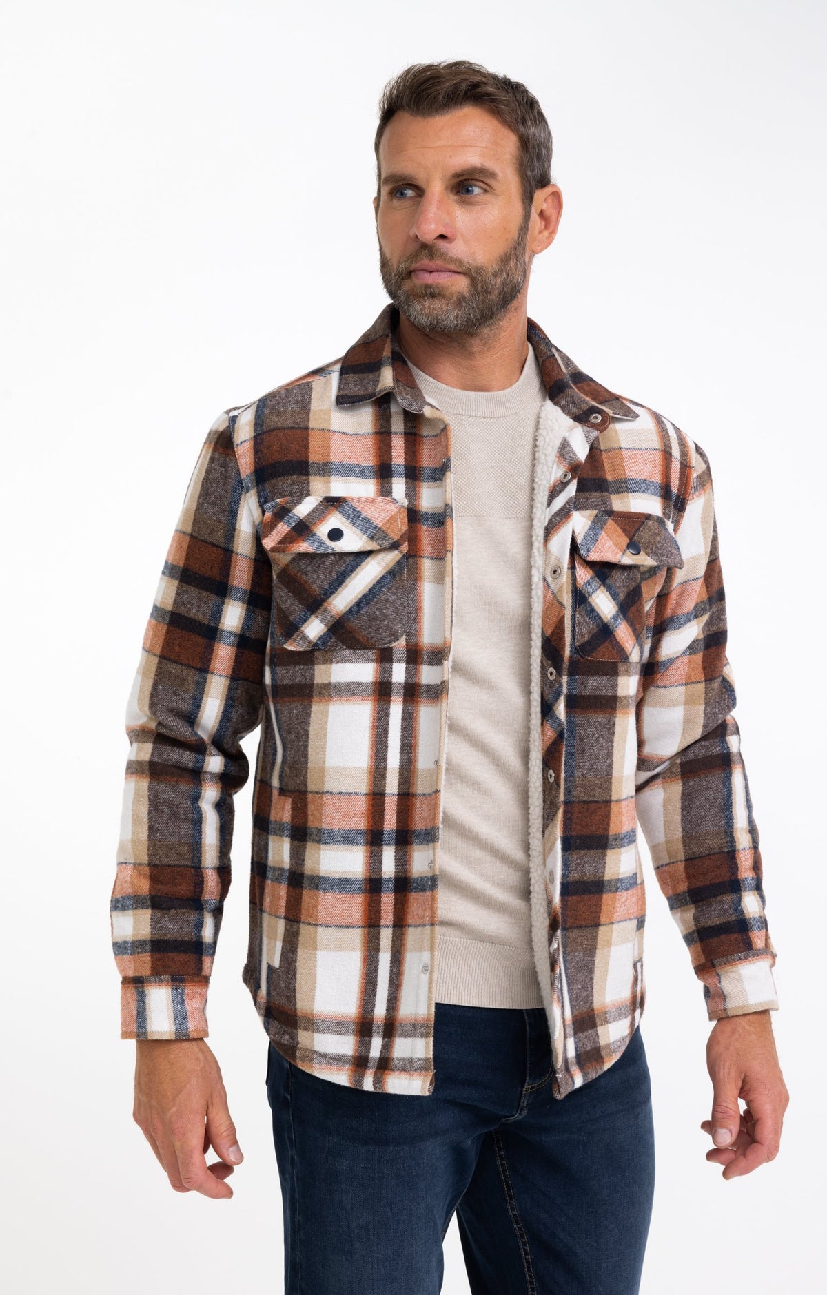 Surchemise manches longues Surch Orange - 1