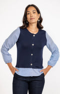 Tee-shirt 2-en-1 col rond - 1