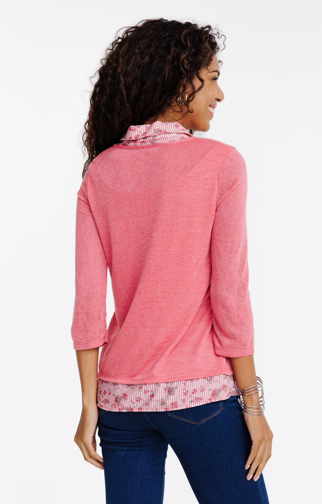 Tee-shirt 2-en-1 manches 3/4 - 2