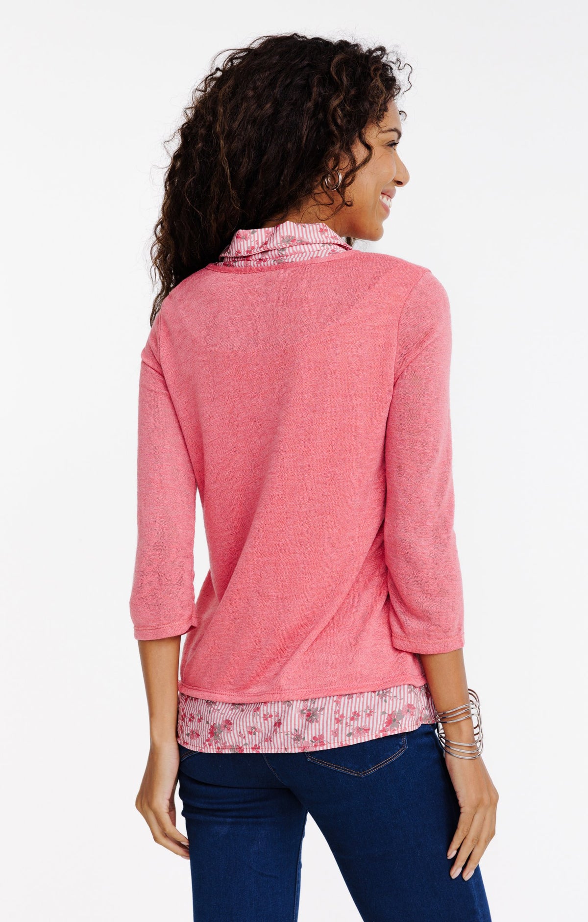 Tee-shirt 2-en-1 manches 3/4 - 2
