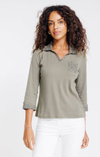 Tee-shirt 2-en-1 manches 3/4 - 1