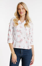Tee-shirt 3/4 imprimé - 1
