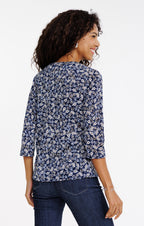 Tee-shirt col mao manches 3/4 - 2
