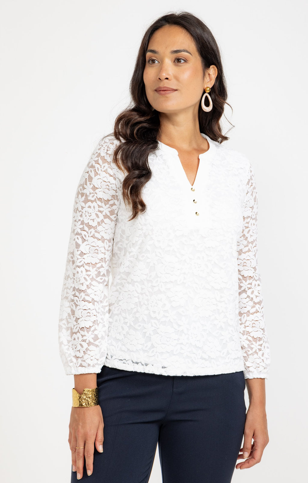 Tee-shirt en dentelle douce - 1