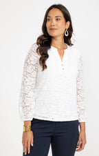 Tee-shirt en dentelle douce - 1