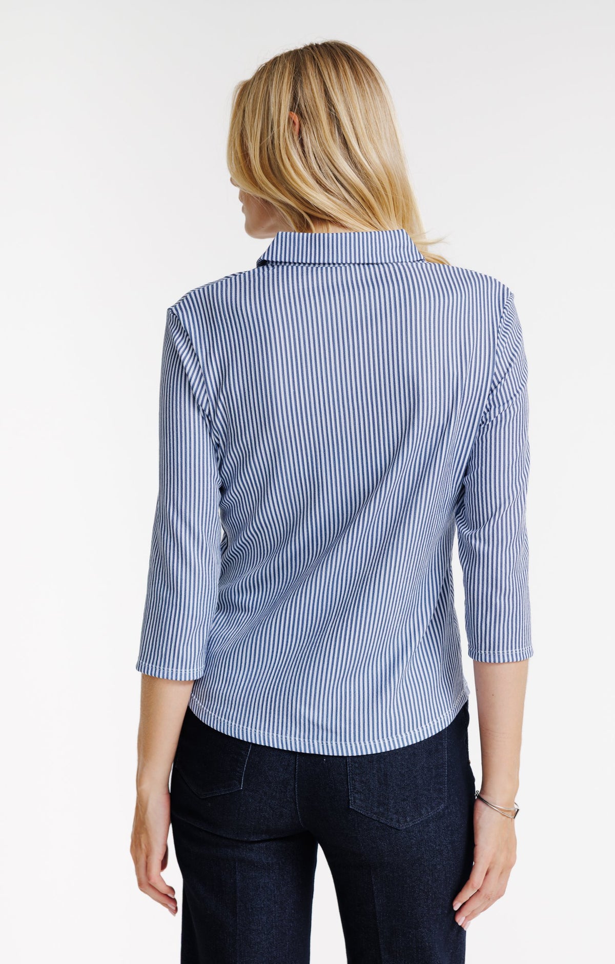 Tee-shirt imprimé 3/4 col chemise polo - 2