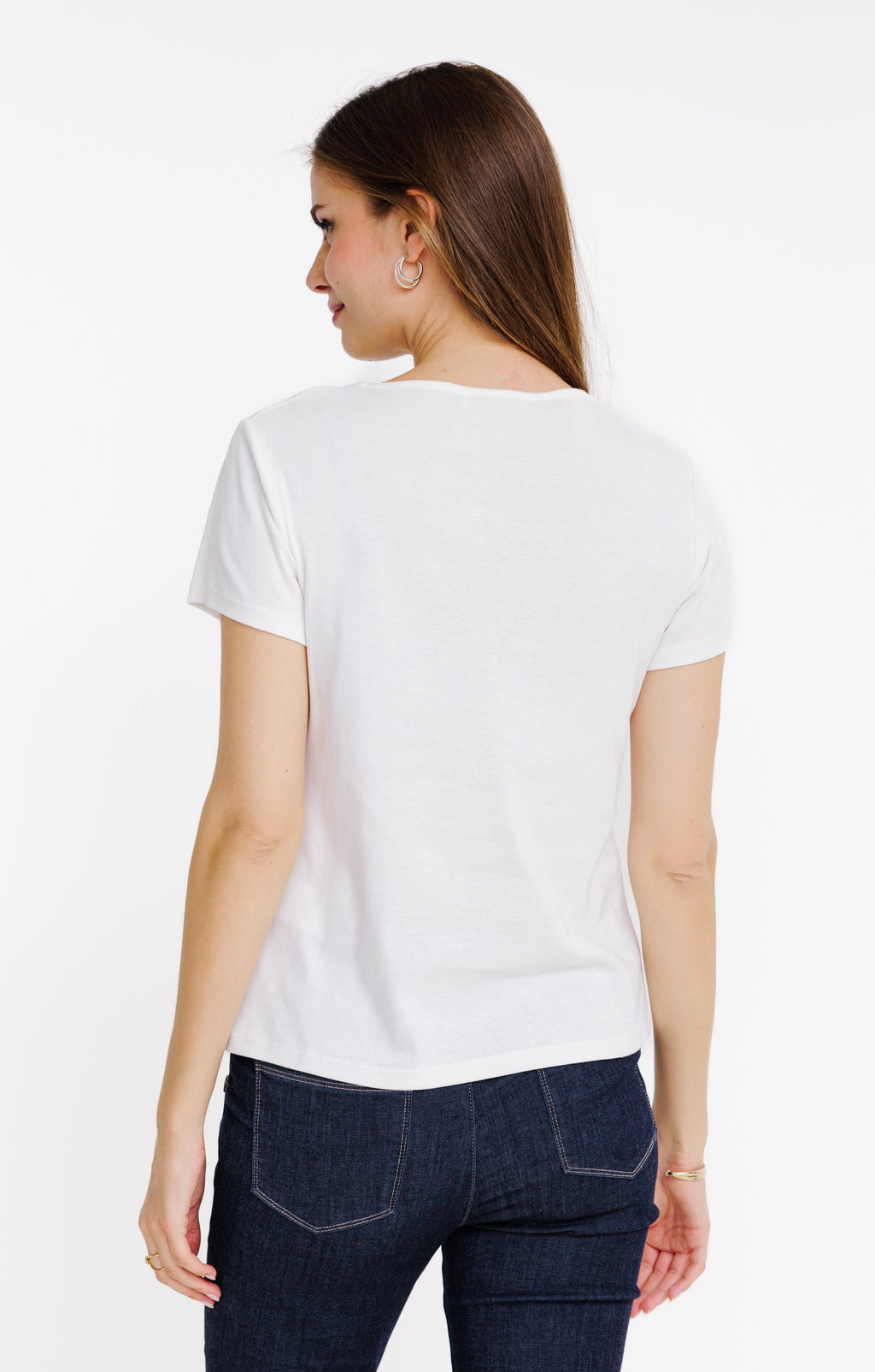 Tee-shirt imprimé avec col mao - 2