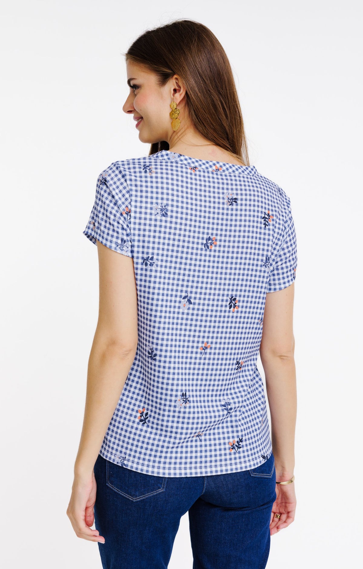Tee-shirt imprimé col mao - 2