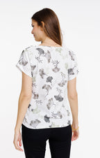 Tee-shirt imprimé col rond - 2