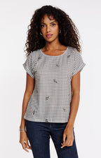 Tee-shirt imprimé col rond - 1