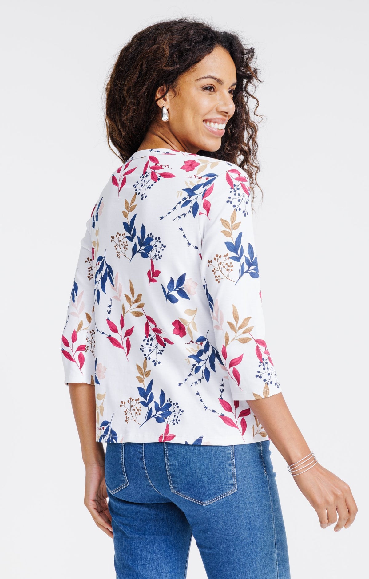 Tee-shirt imprimé manches 3/4 - 4