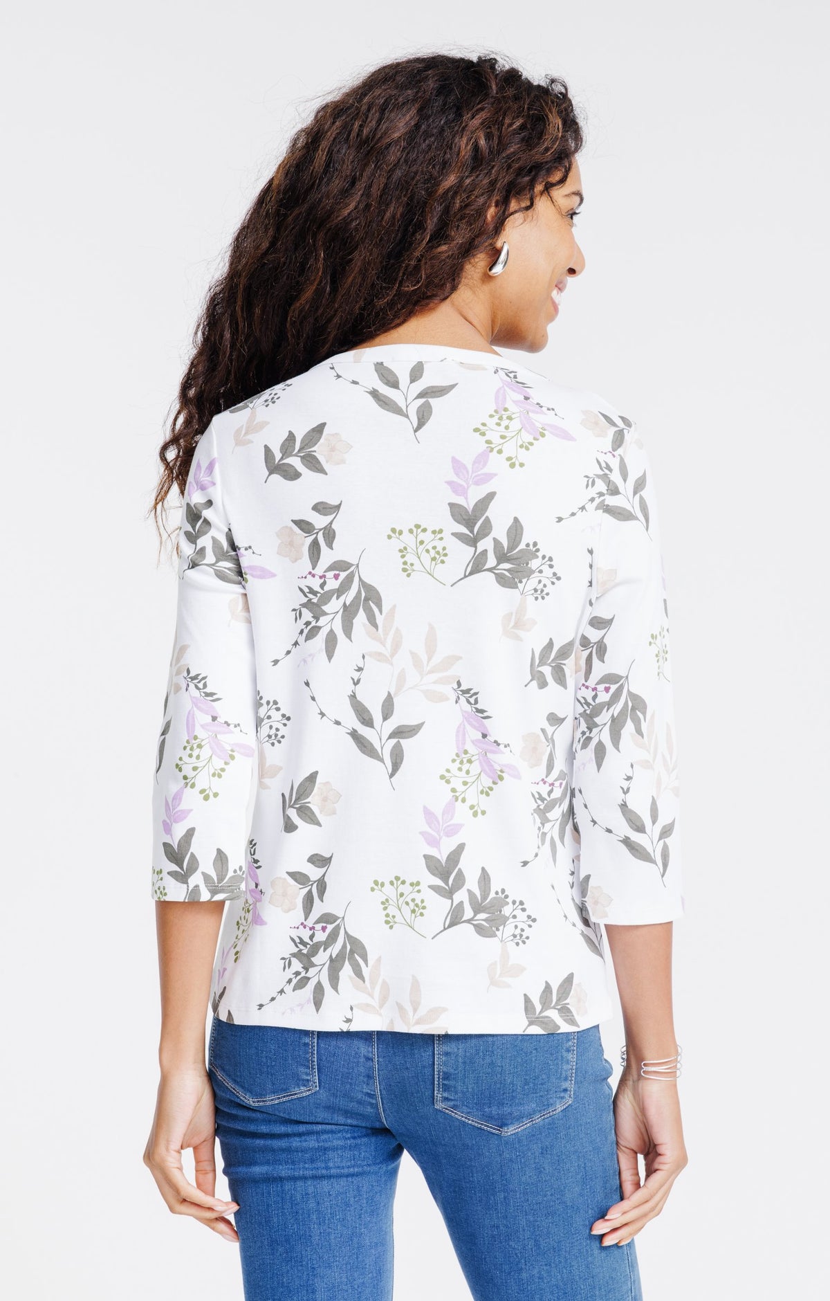 Tee-shirt imprimé manches 3/4 - 2