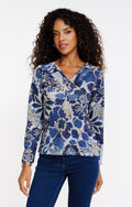 Tee-shirt manches longues col v - 1
