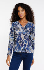 Tee-shirt manches longues col v - 1