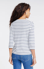 Tee-shirt rayé manches 3/4 - 2