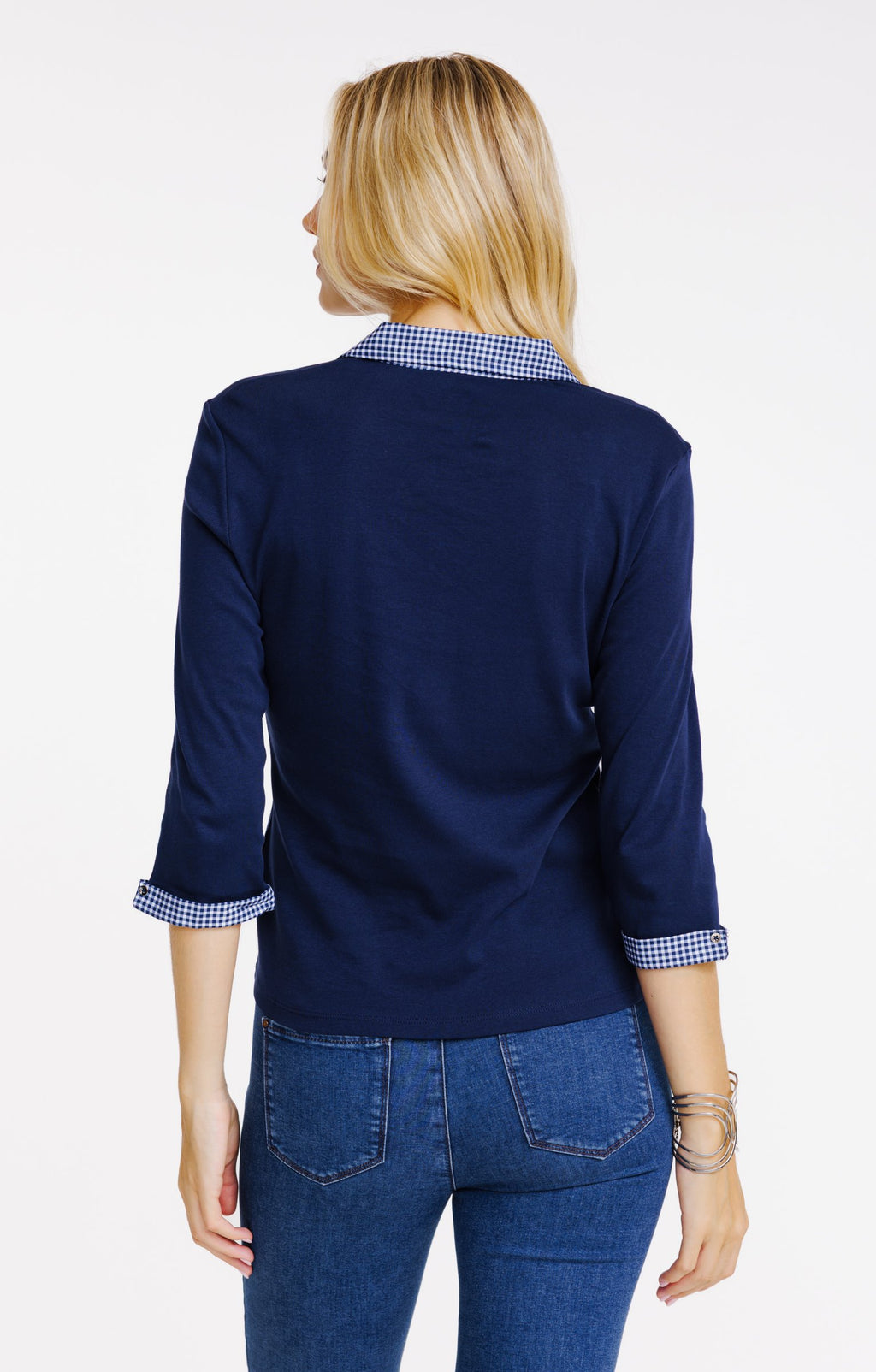 Tee-shirt uni manches 3/4 - 2