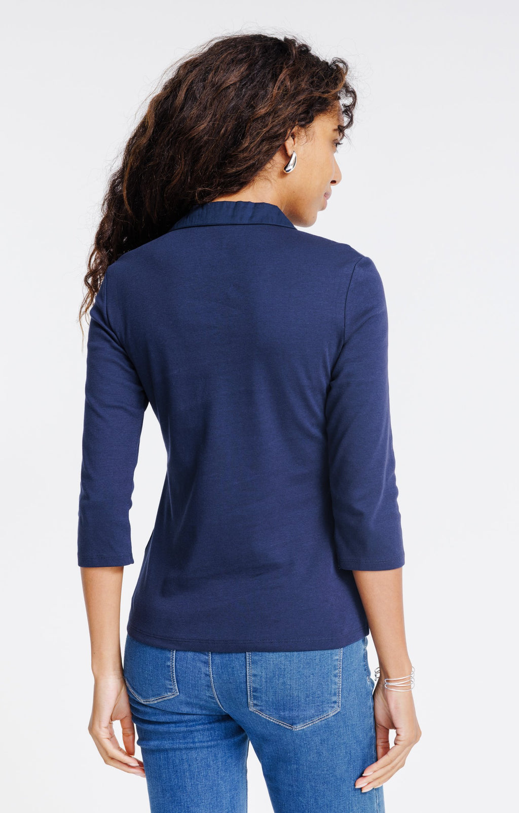 Tee-shirt uni manches 3/4 - 2