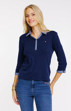 Tee-shirt uni manches 3/4 - 1