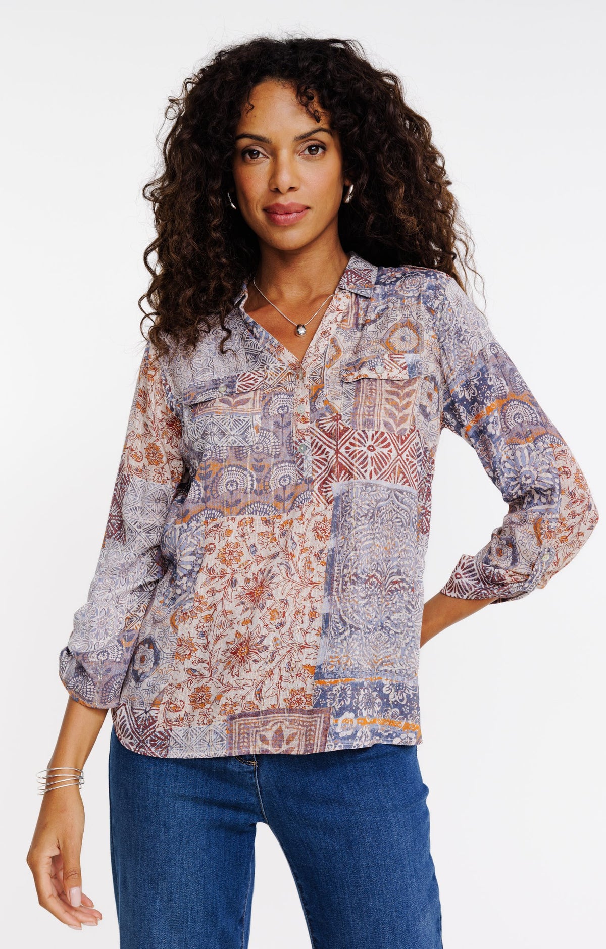 Tunique col chemise - 1