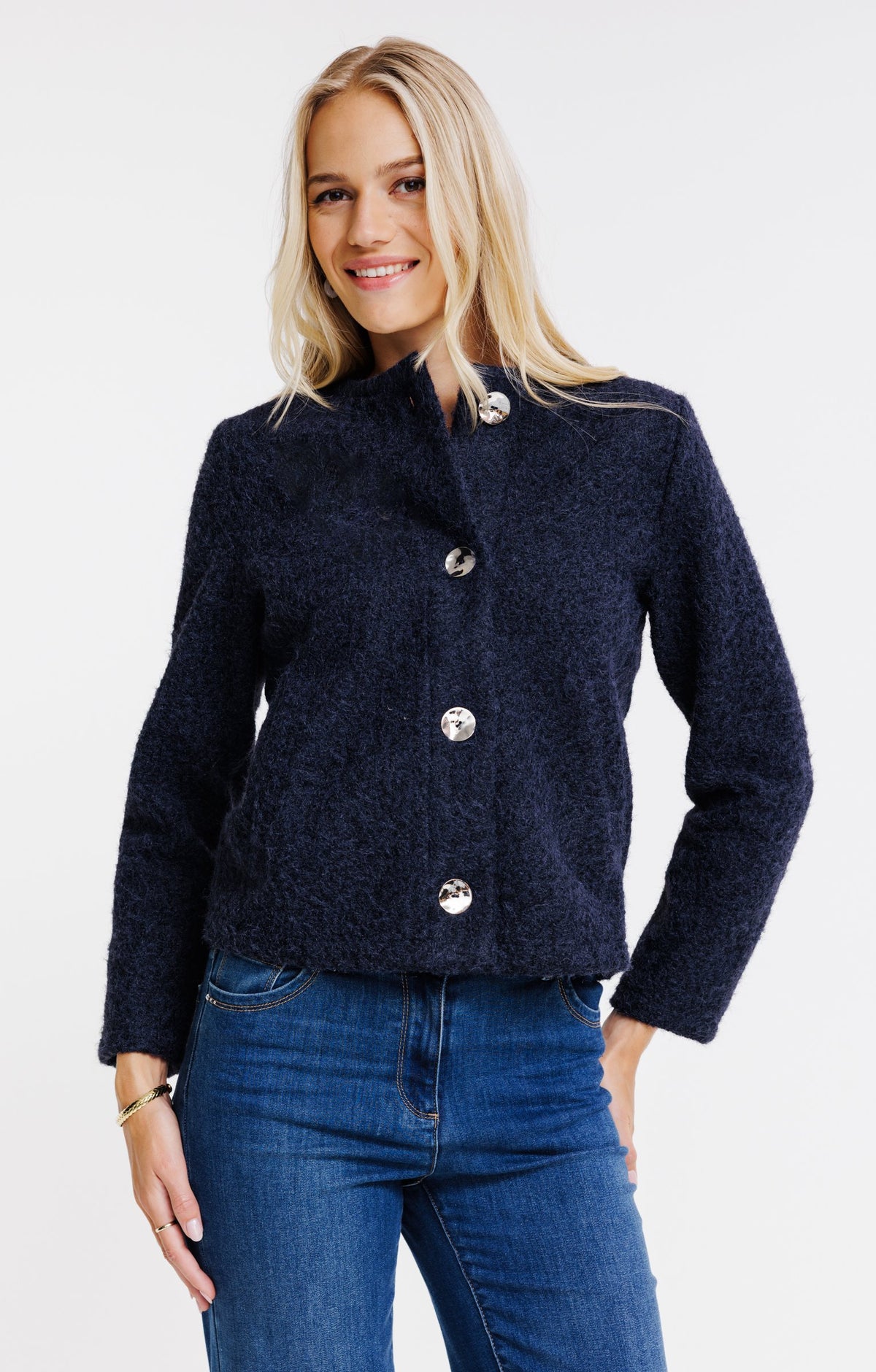 Veste boite en bouclette - 1