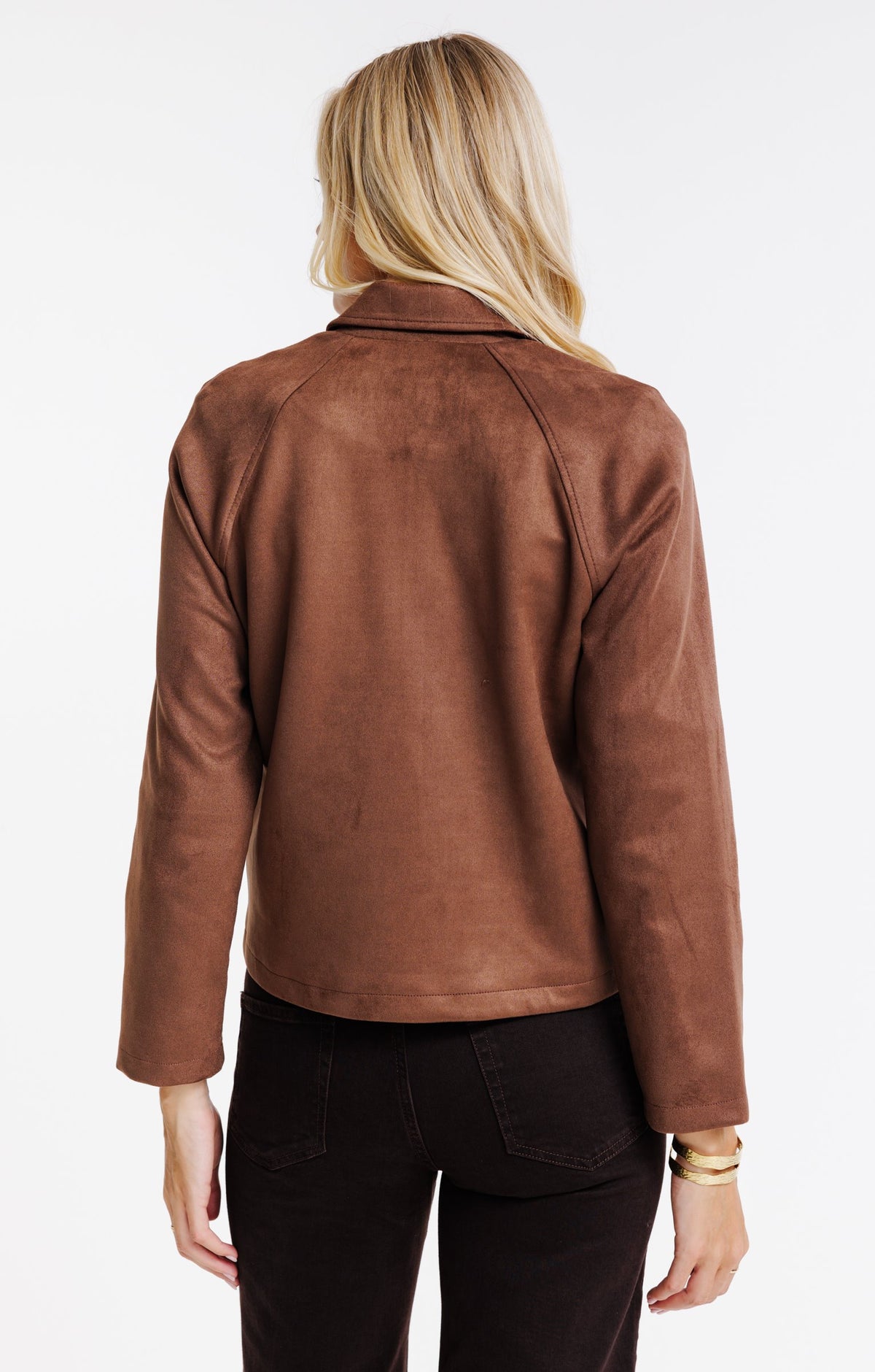 Veste boutonnée en suédine - 2