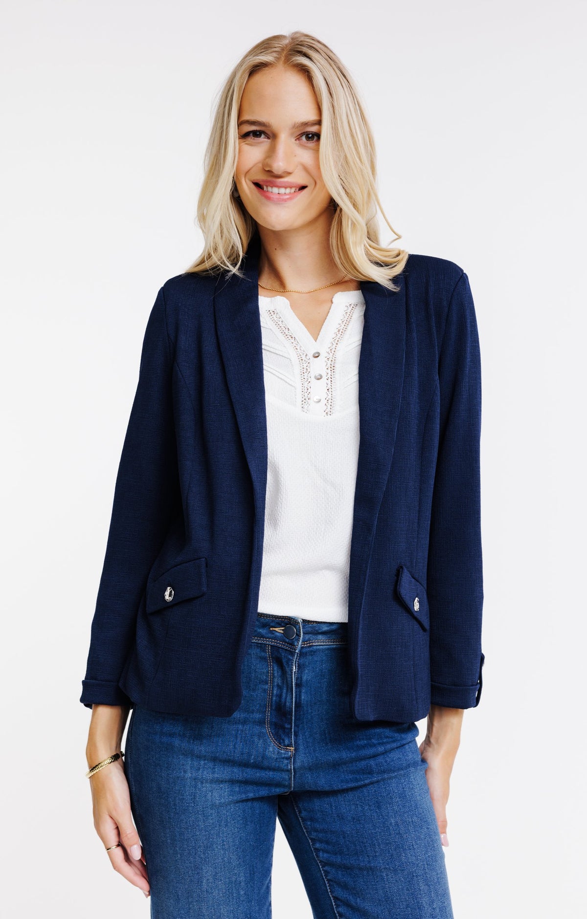 Veste en maille doublée - 1