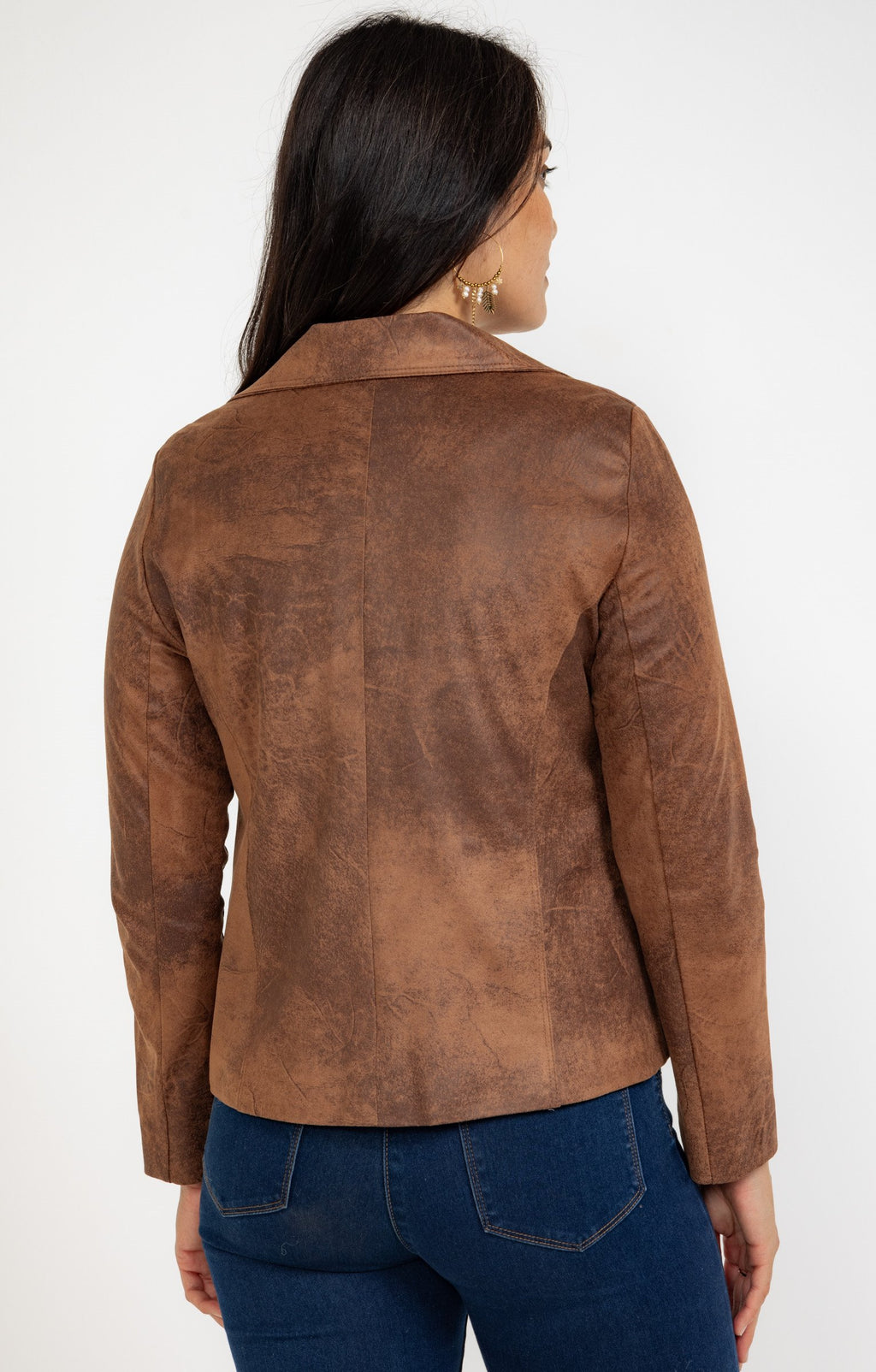 Veste biker doublure léopard - 2