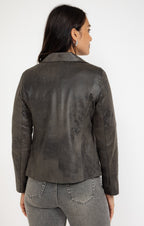 Veste biker zippée - 2