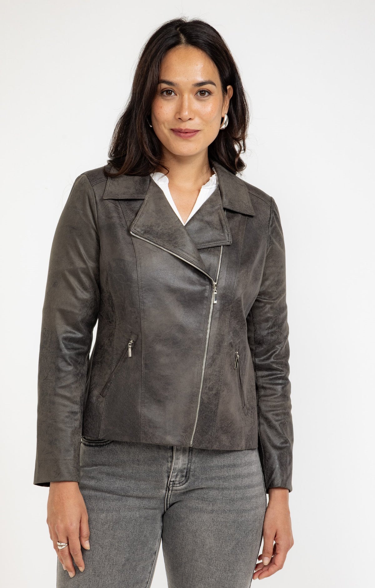Veste biker zippée - 1